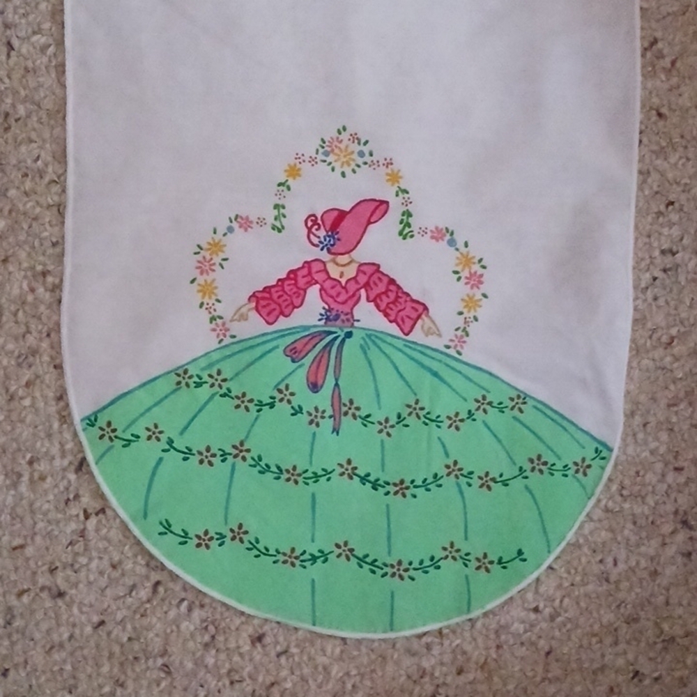 Fabric Painted Table Runner